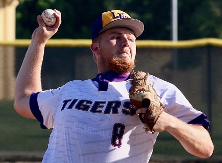 The Tigers' Jess Tischmacher pitched six strong innings against Hanford.
